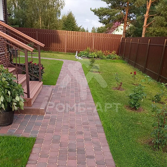 Виды тротуарной плитки для дорожек на даче